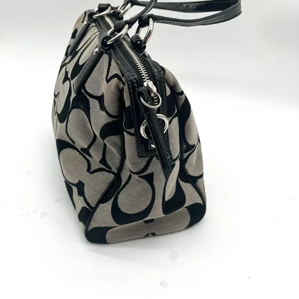 COACH Signature Satchel, Black